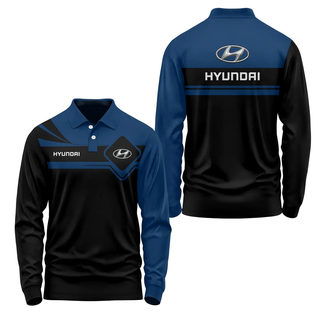 Hyundai Long Sleeve Polo SC066