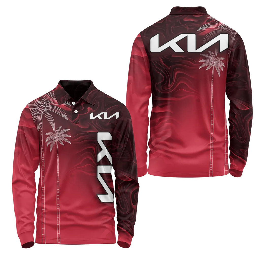 Kia Long Sleeve Polo SHW070