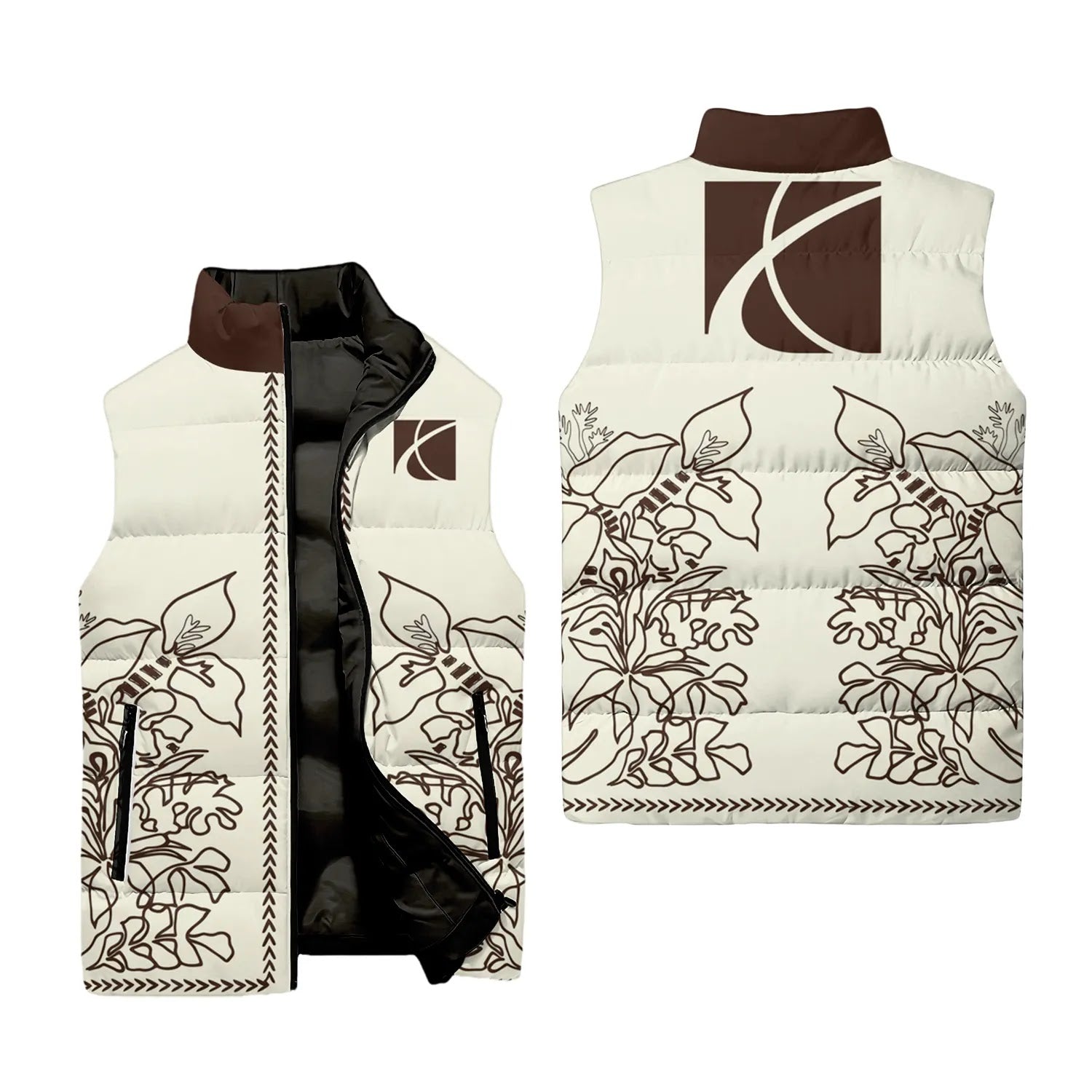 Saturn Sleeveless Puffer Jacket SHW064