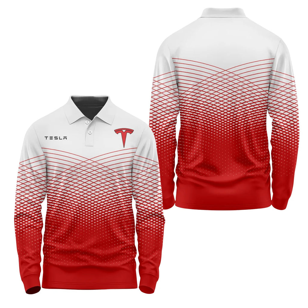 Tesla Long Sleeve Polo SC109
