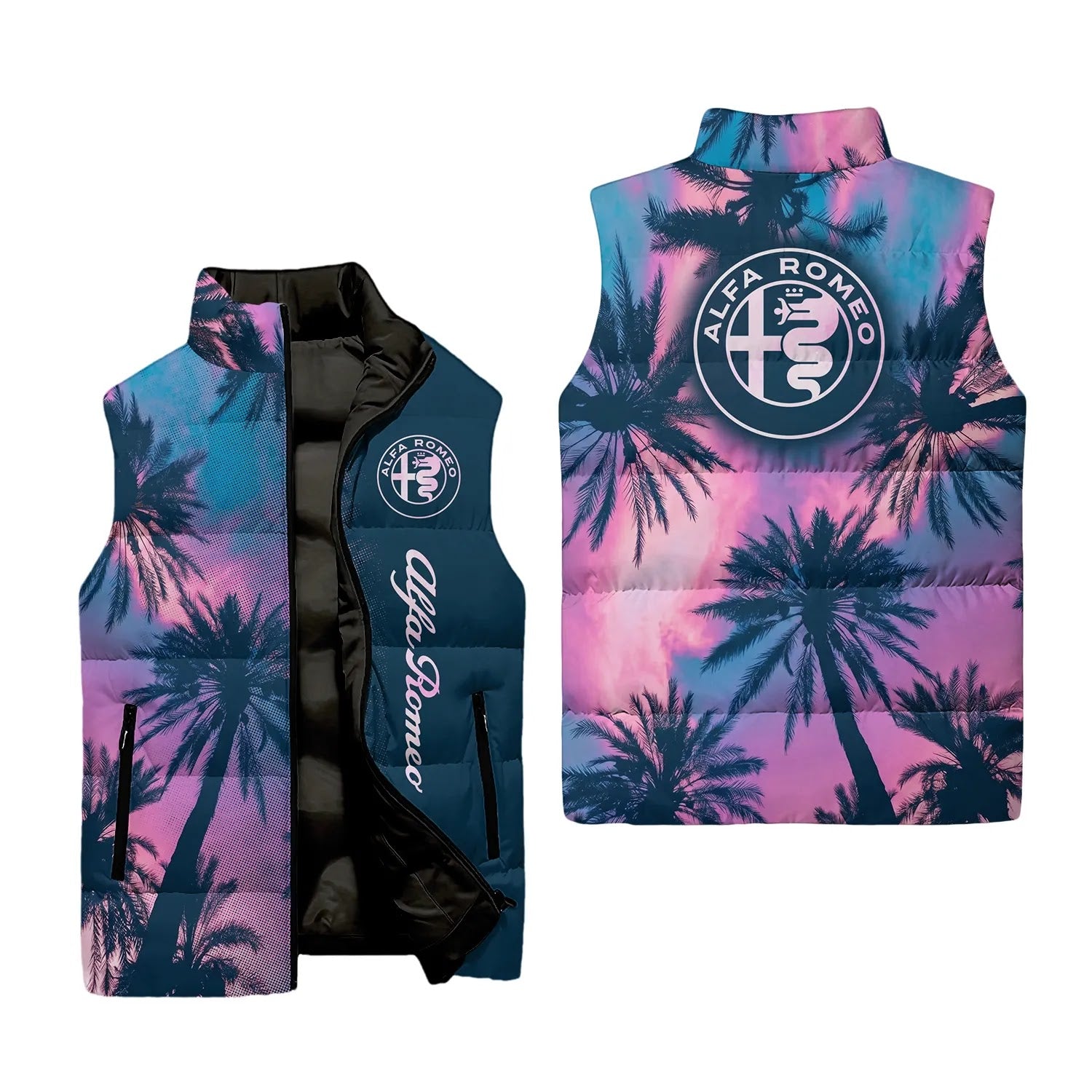 Alfa Romeo Sleeveless Puffer Jacket SHW030