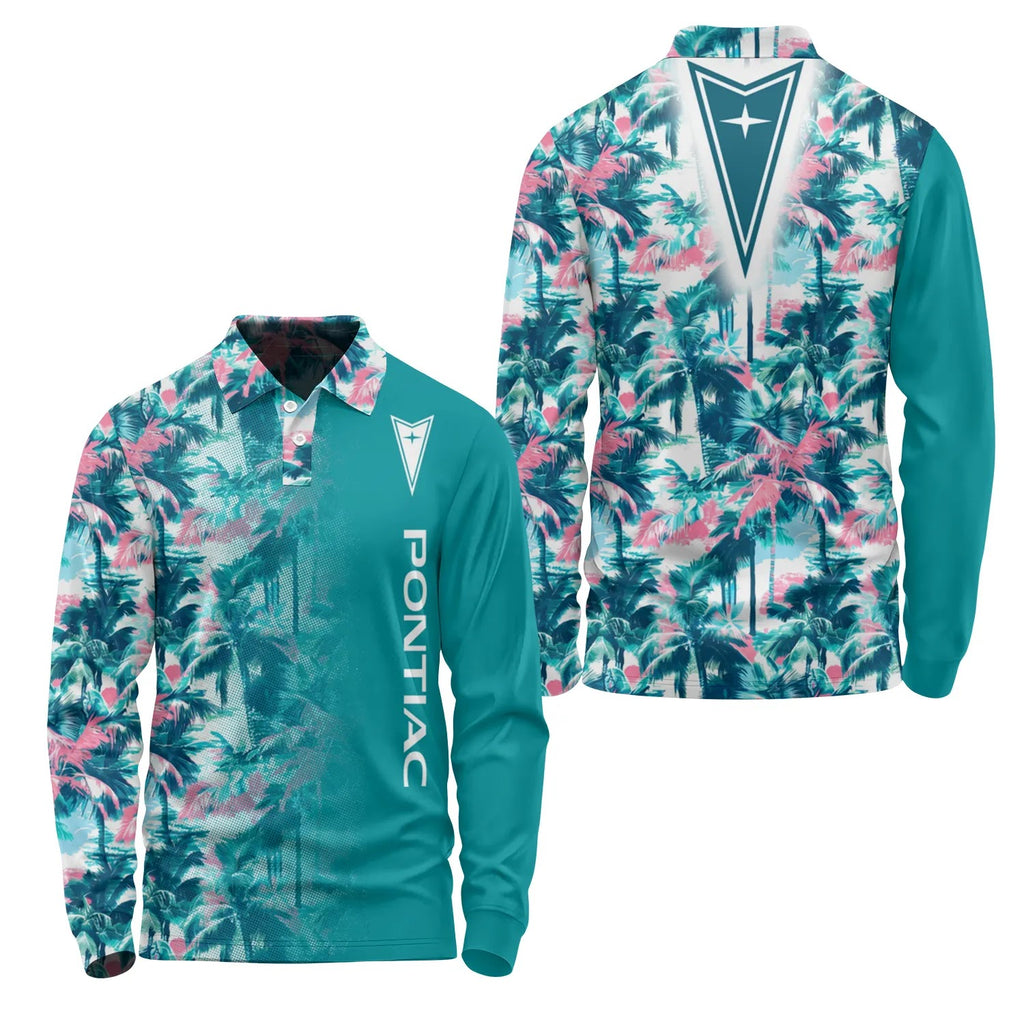 Pontiac Long Sleeve Polo SHW061