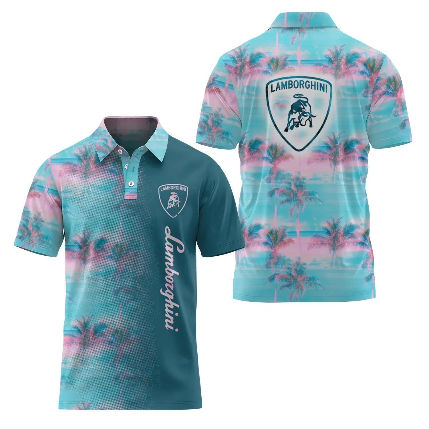 Lamborghini Short Sleeve Polo SHW058