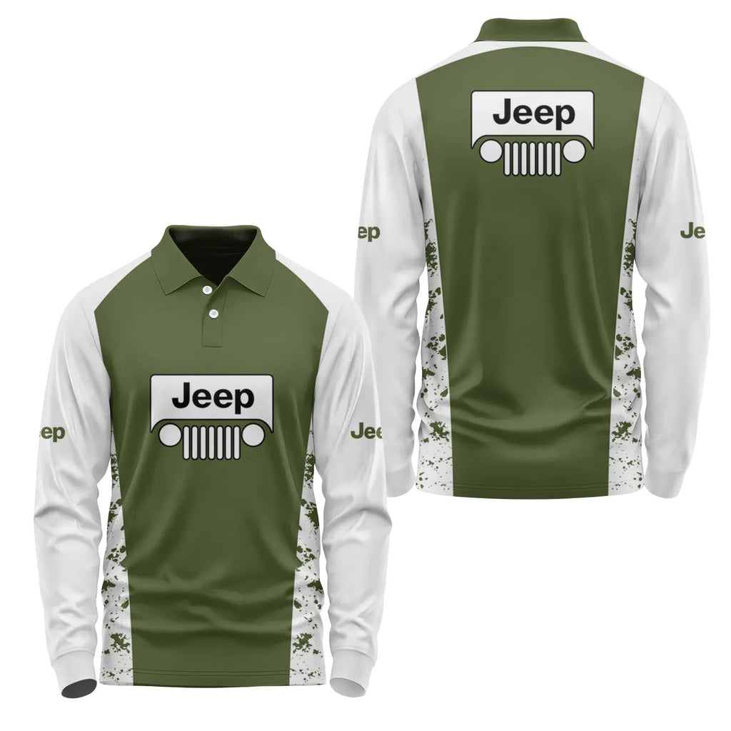 Jeep Long Sleeve Polo SC089