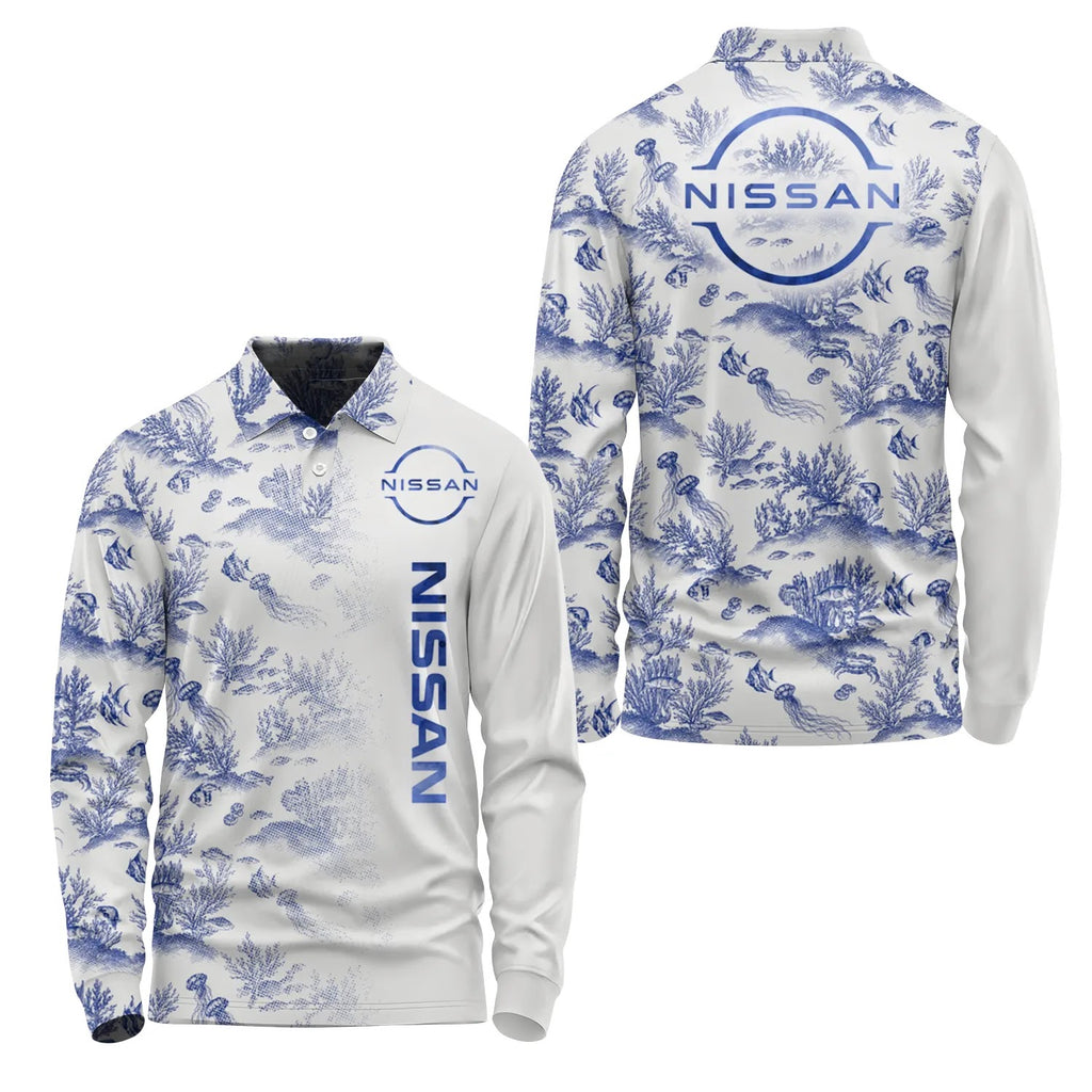 Nissan Long Sleeve Polo SHW009