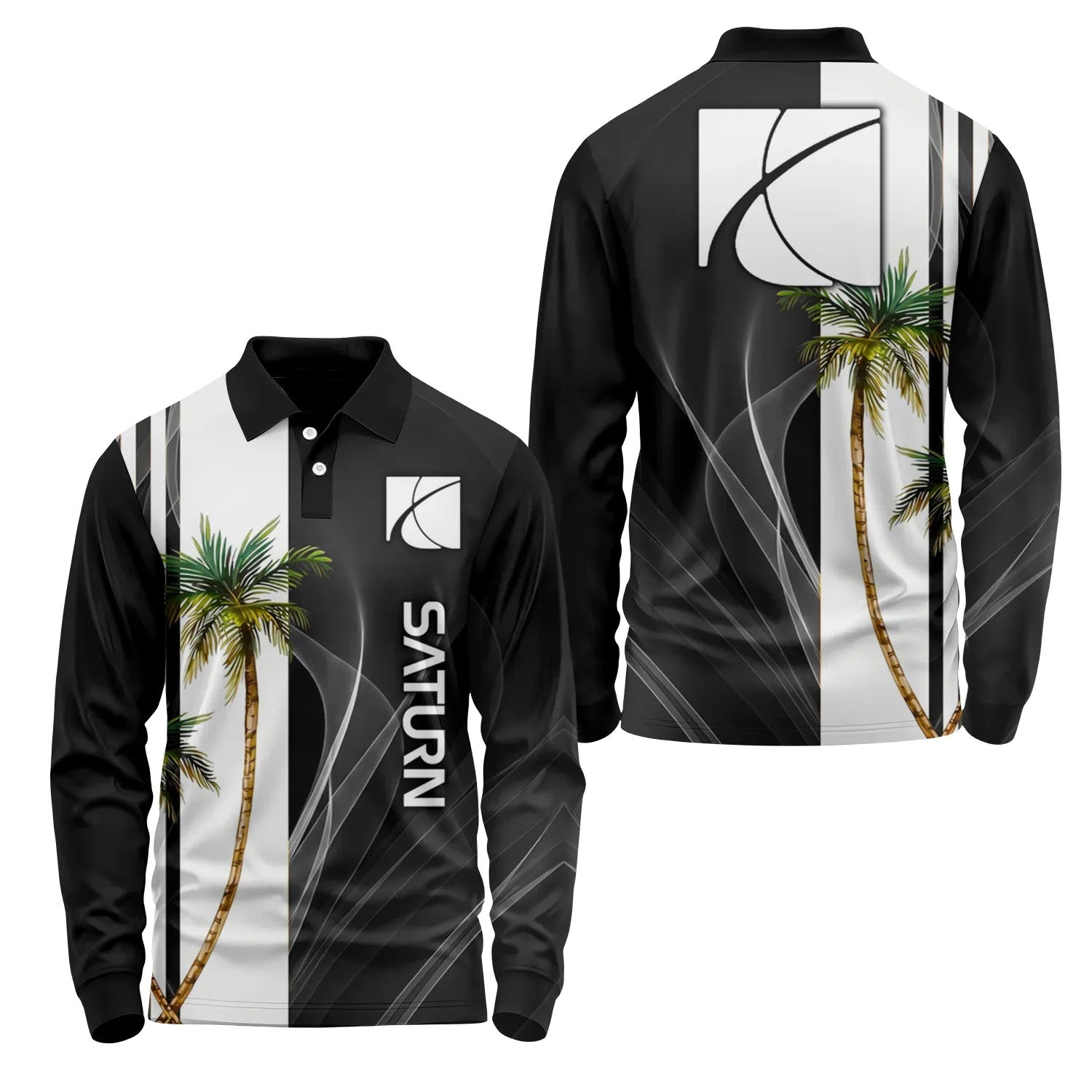 Saturn Long Sleeve Polo SHW036