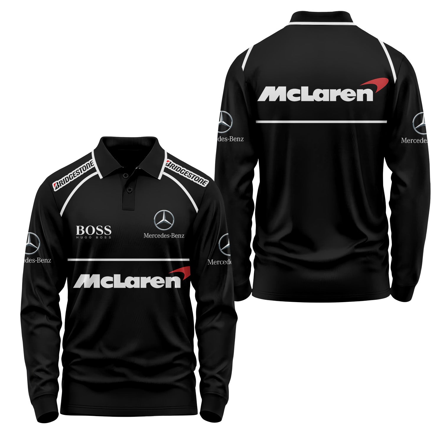 Mercedes Long Sleeve Polo USPL022