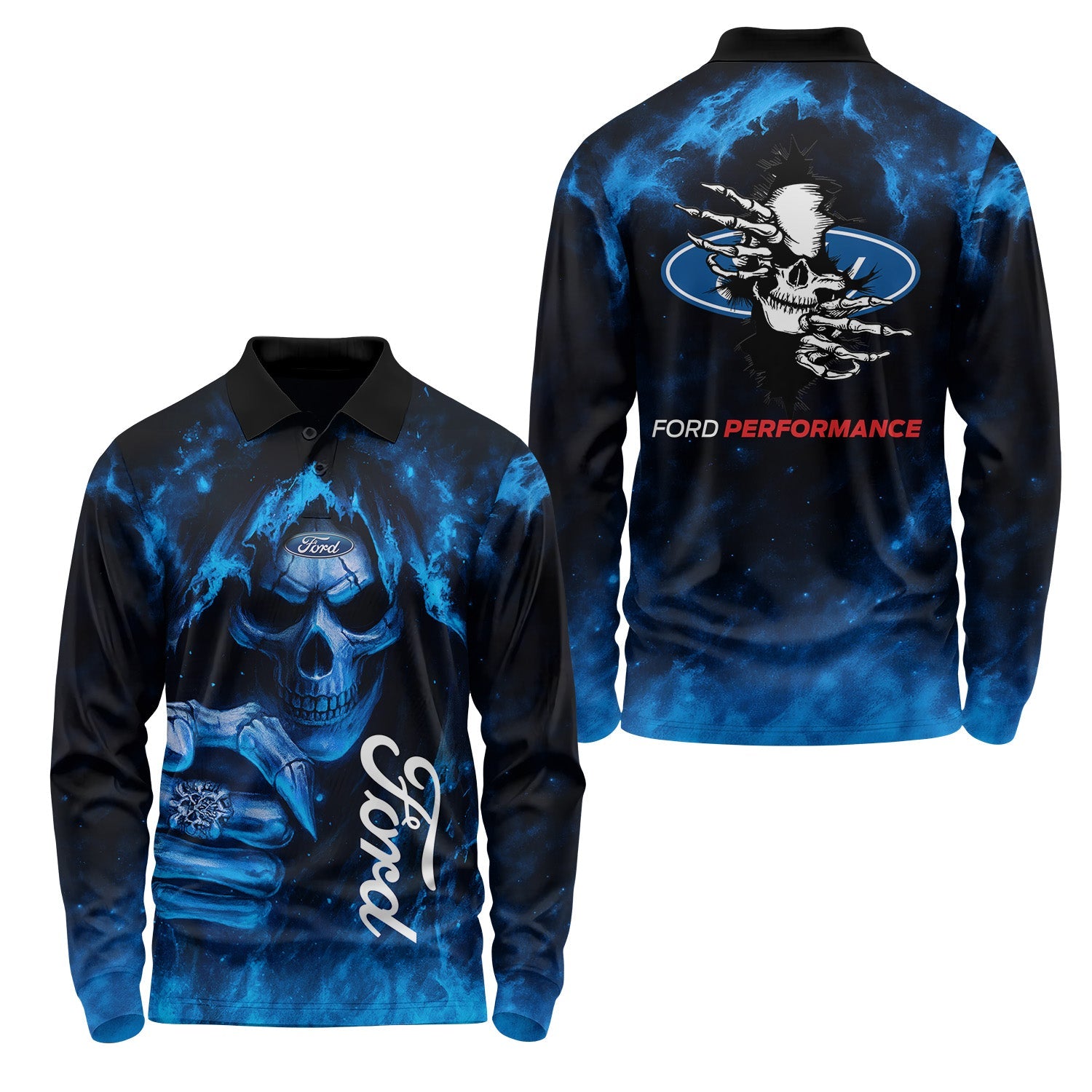 Ford Long Sleeve Polo USPL189
