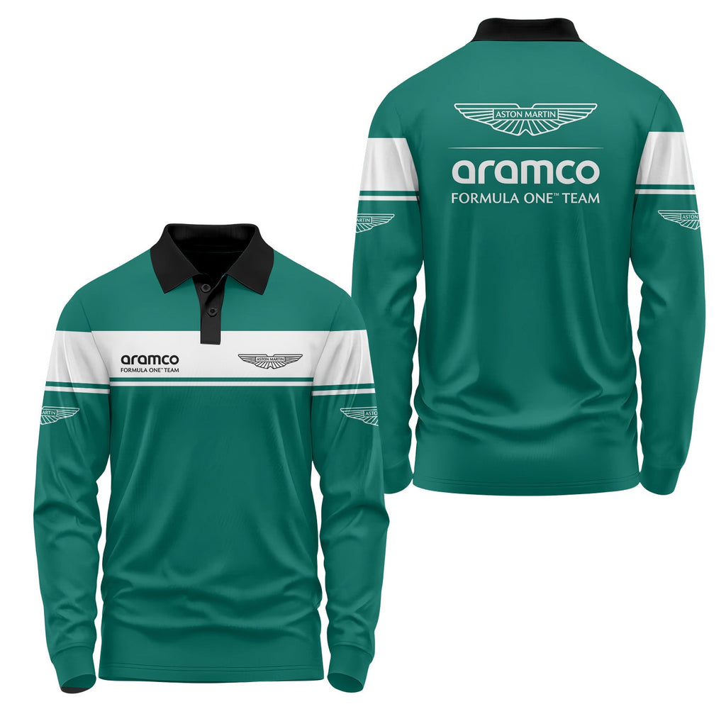 Aston Martin Long Sleeve Polo USPL308