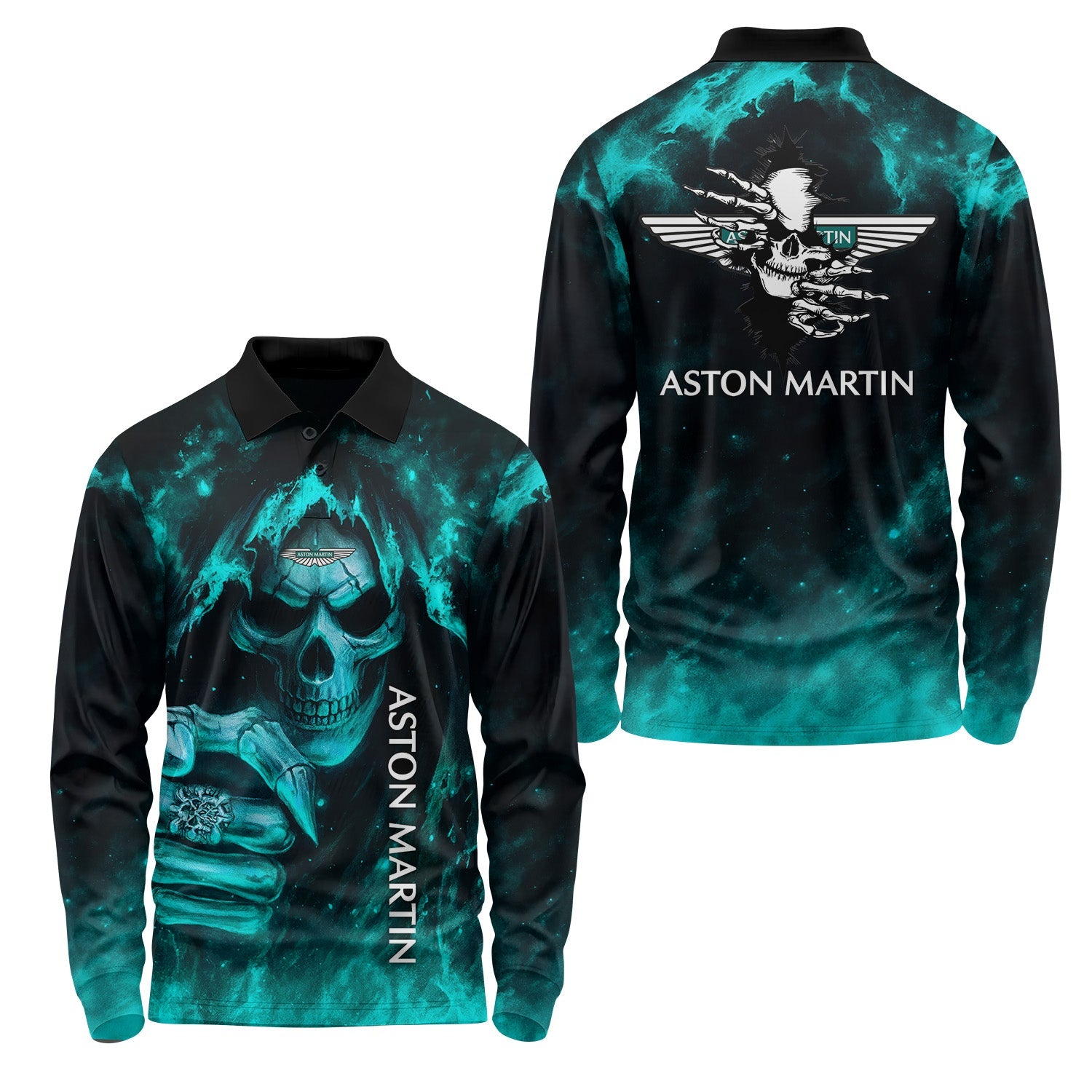 Aston Martin Long Sleeve Polo USPL326