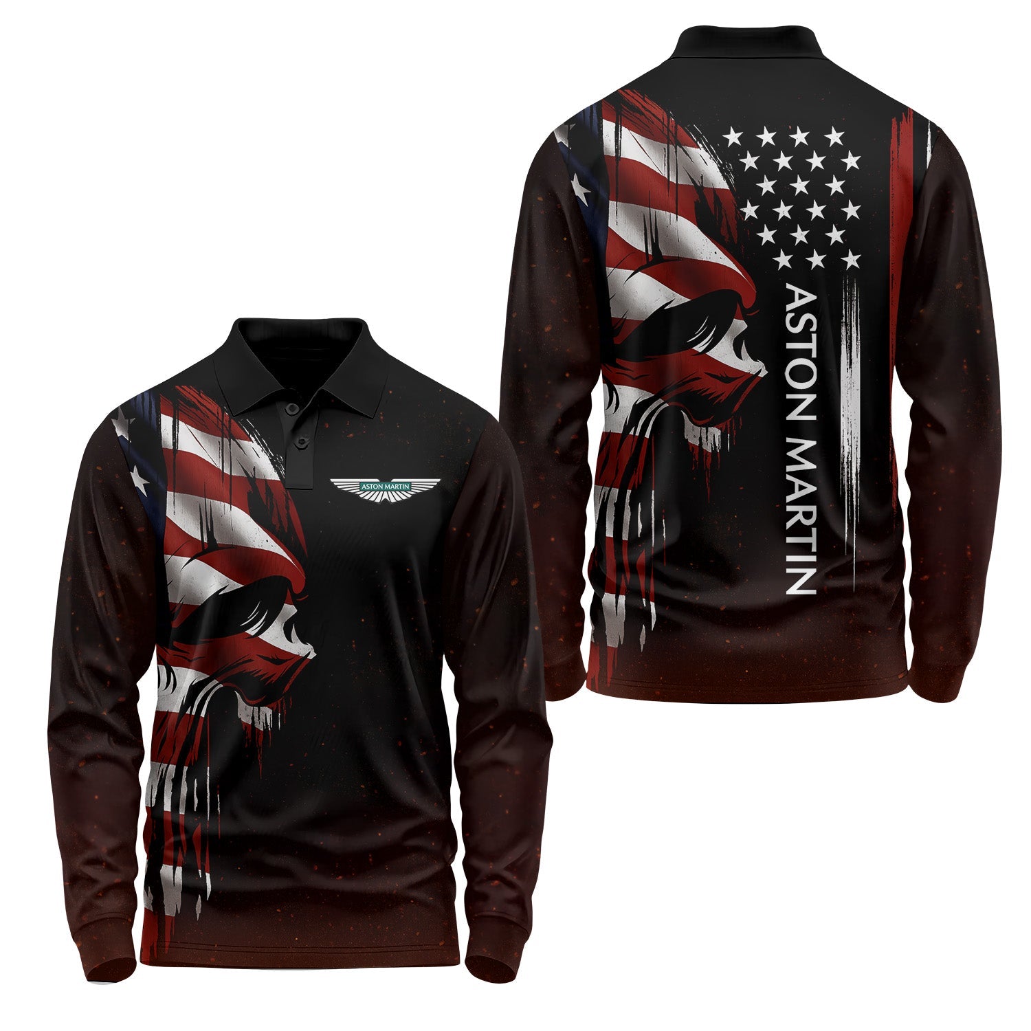 Aston Martin Long Sleeve Polo USPL348