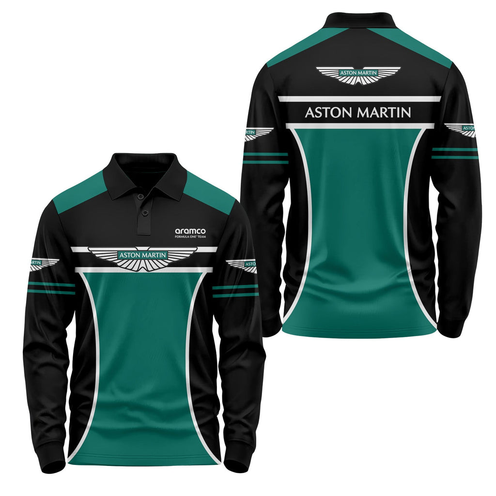 Aston Martin Long Sleeve Polo USPL339