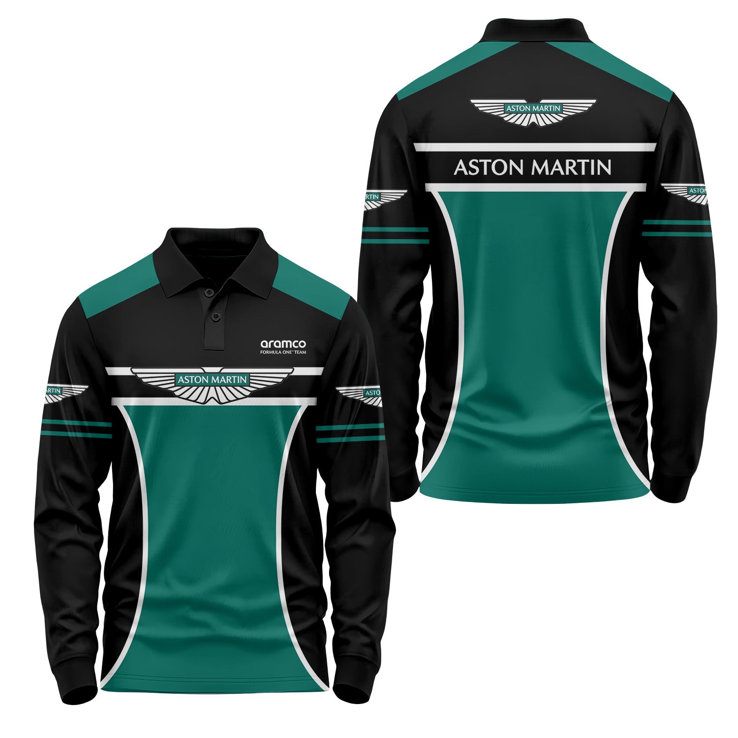 Aston Martin Long Sleeve Polo USPL339