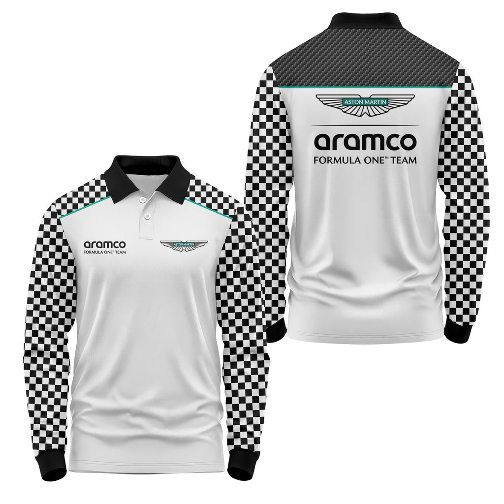 Aston Martin Long Sleeve Polo USPL349