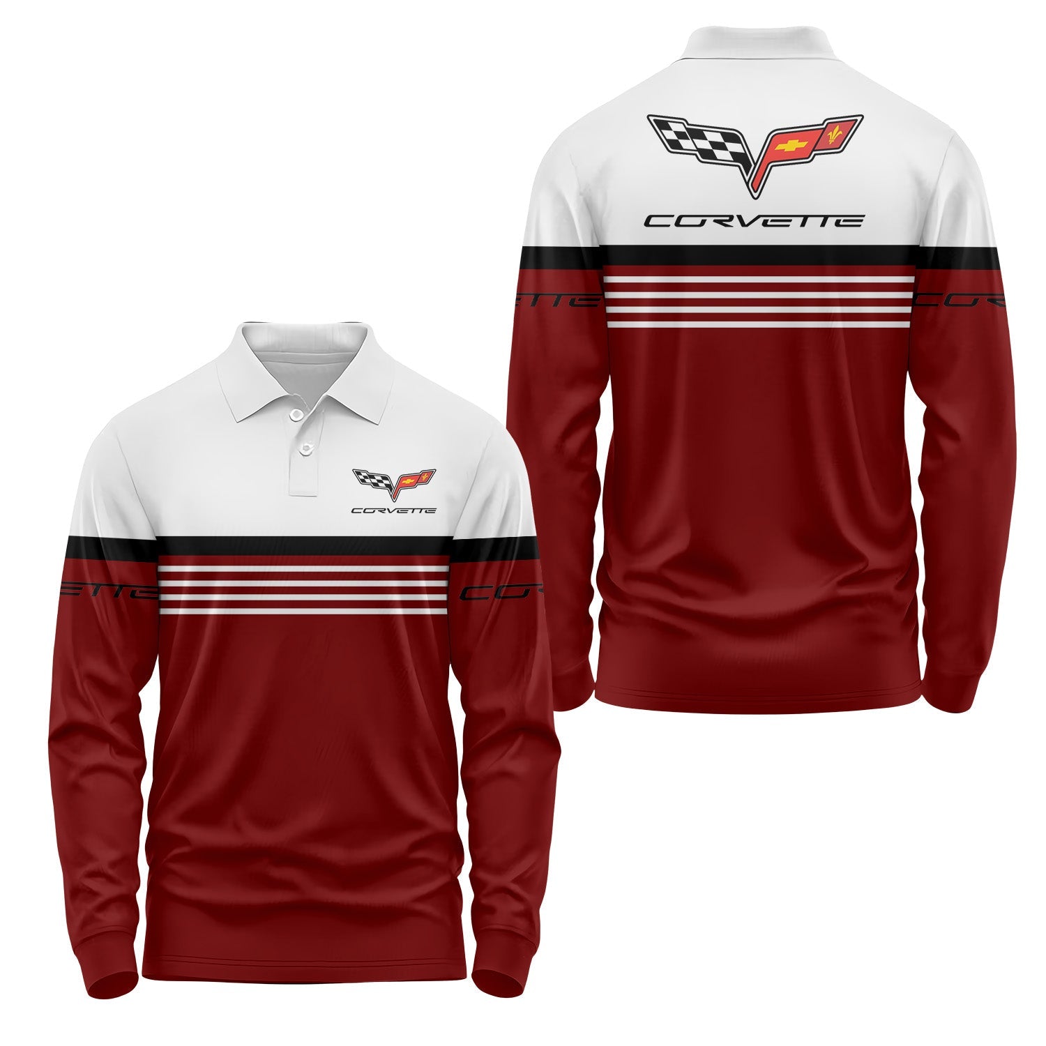 Corvette Long Sleeve Polo USPL352