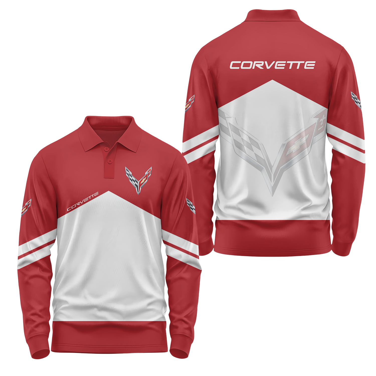 Corvette Long Sleeve Polo USPL351