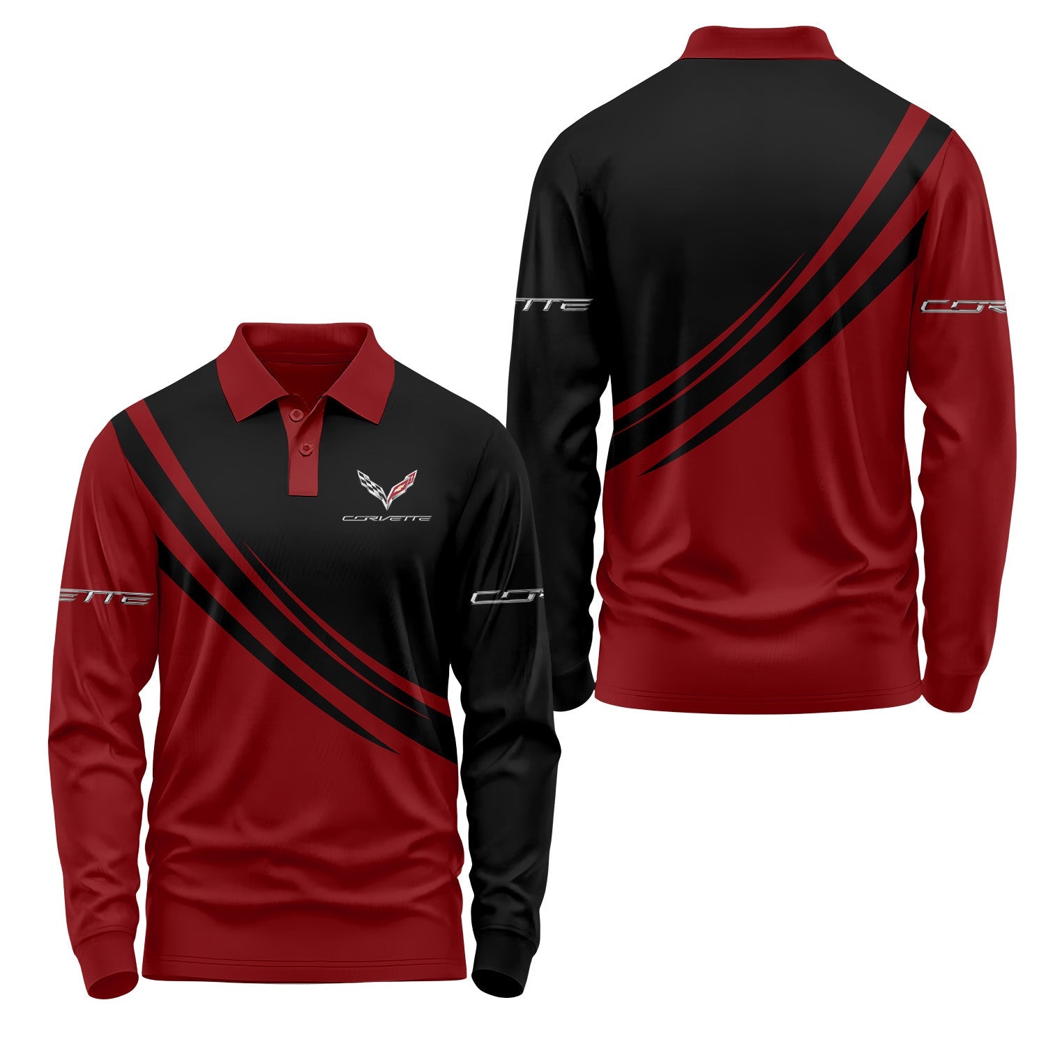 Corvette Long Sleeve Polo USPL354