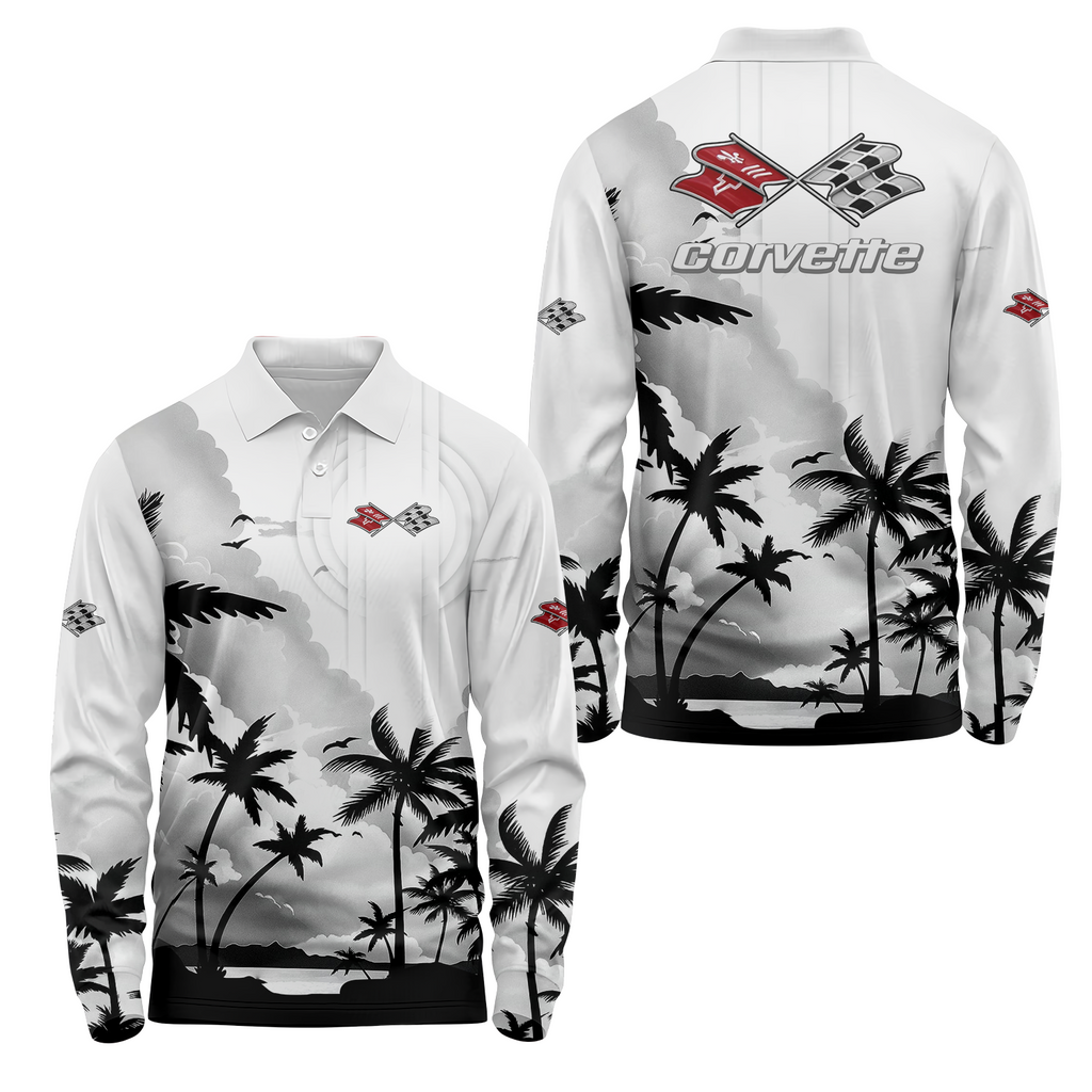 Corvette Long Sleeve Polo USPL355