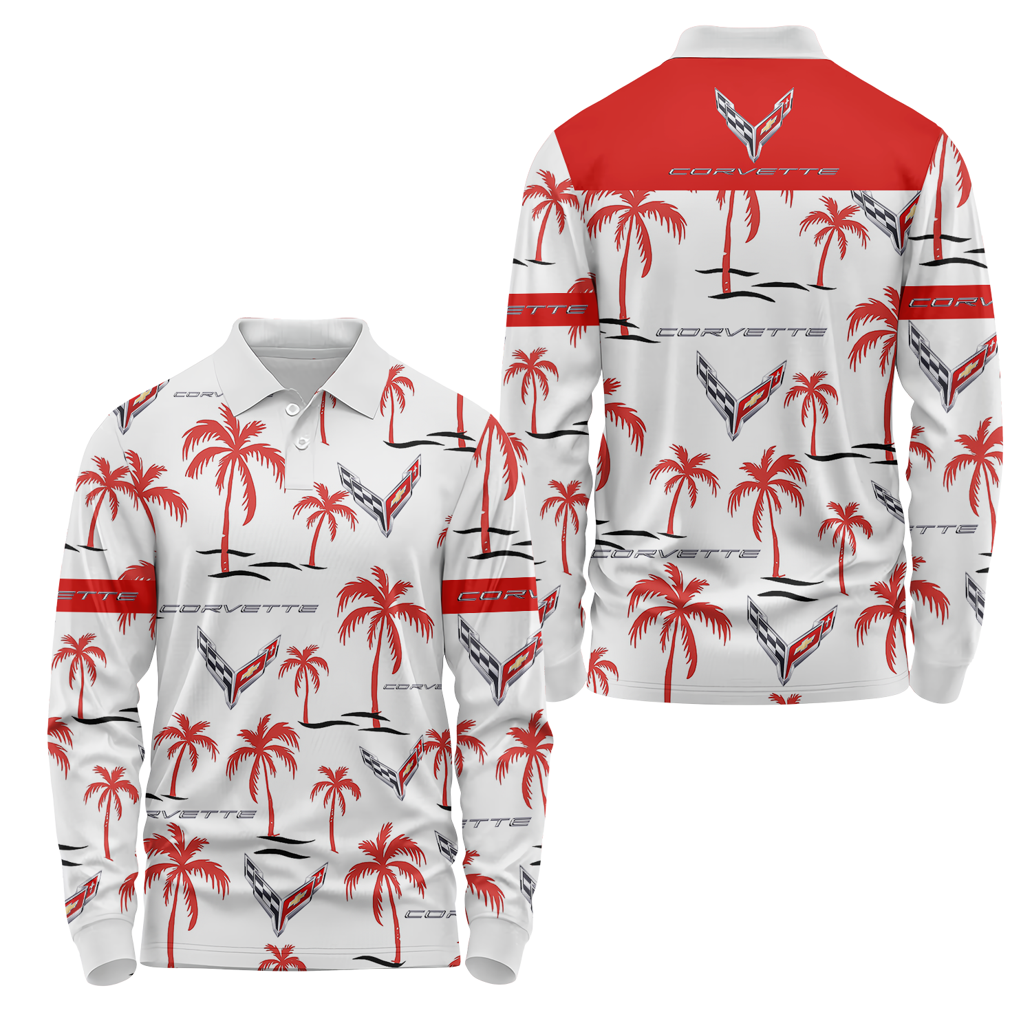 Corvette Long Sleeve Polo USPL356