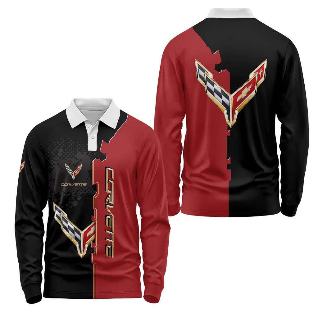 Corvette Long Sleeve Polo USPL357