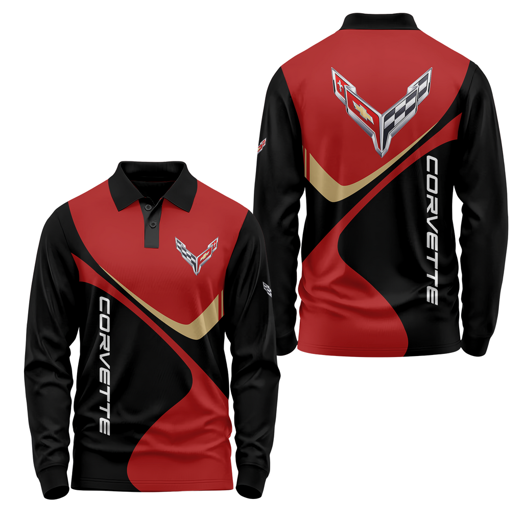 Corvette Long Sleeve Polo USPL364