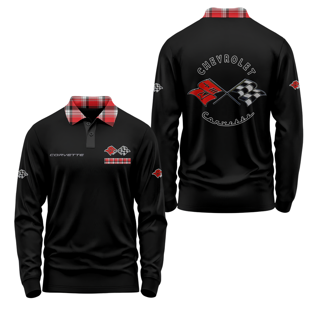 Corvette Long Sleeve Polo USPL362