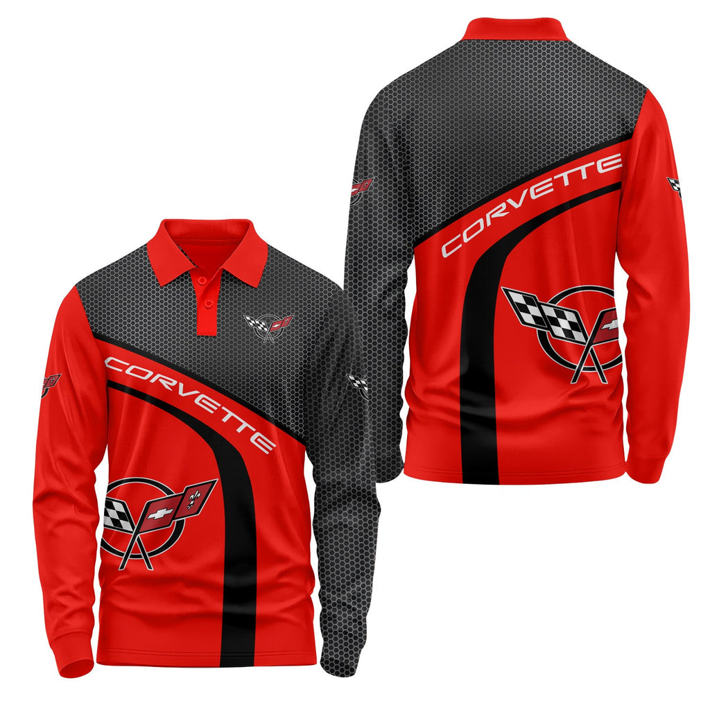 Corvette Long Sleeve Polo USPL361