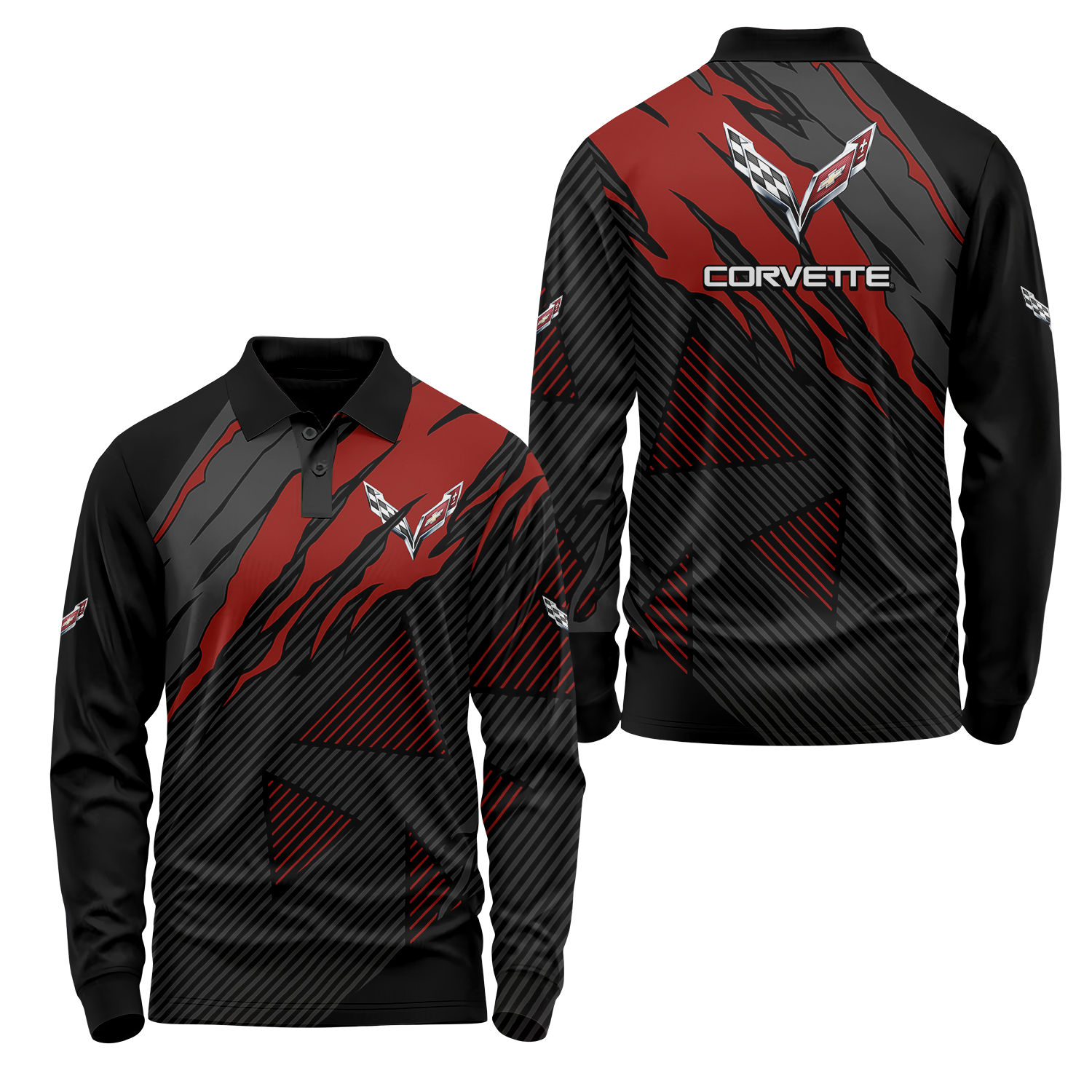 Corvette Long Sleeve Polo USPL365