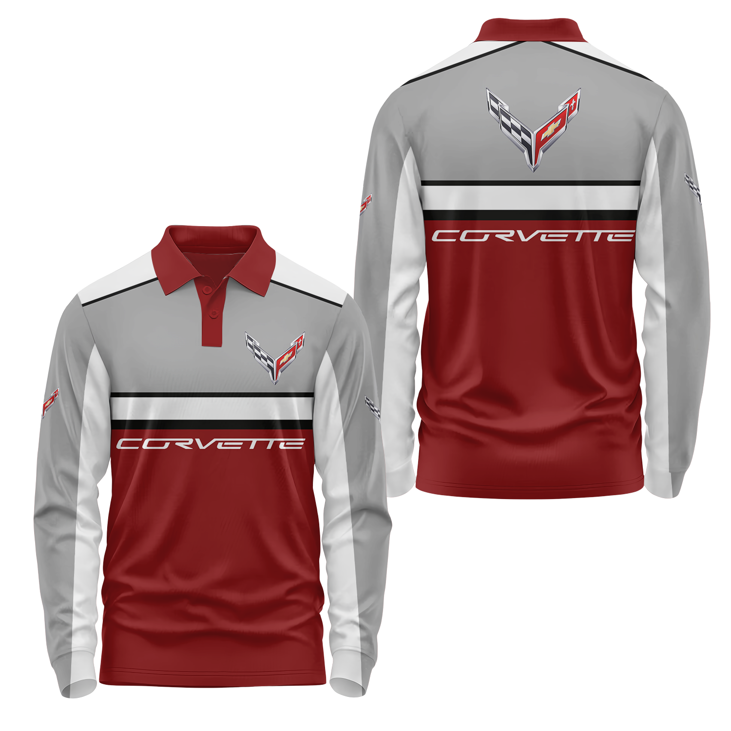 Corvette Long Sleeve Polo USPL366