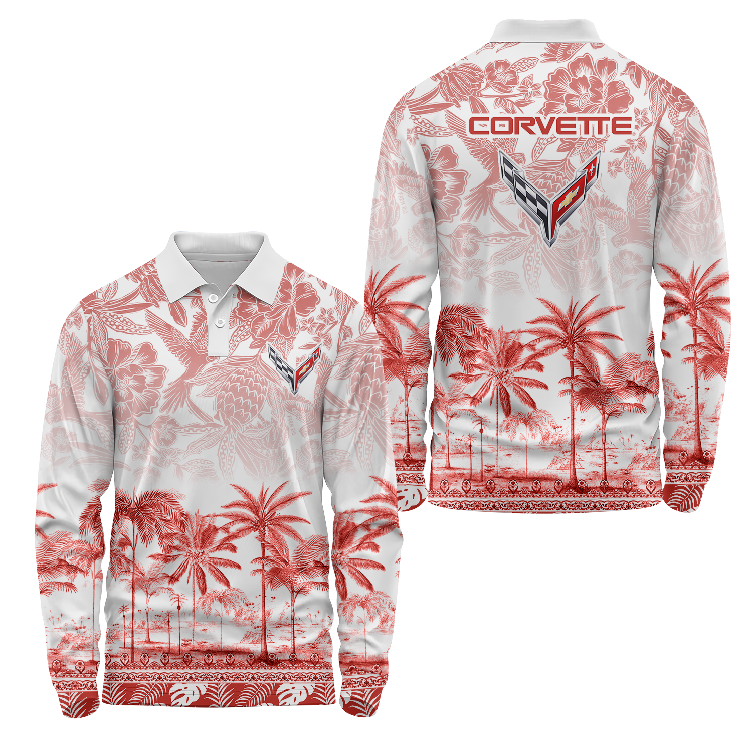 Corvette Long Sleeve Polo USPL376