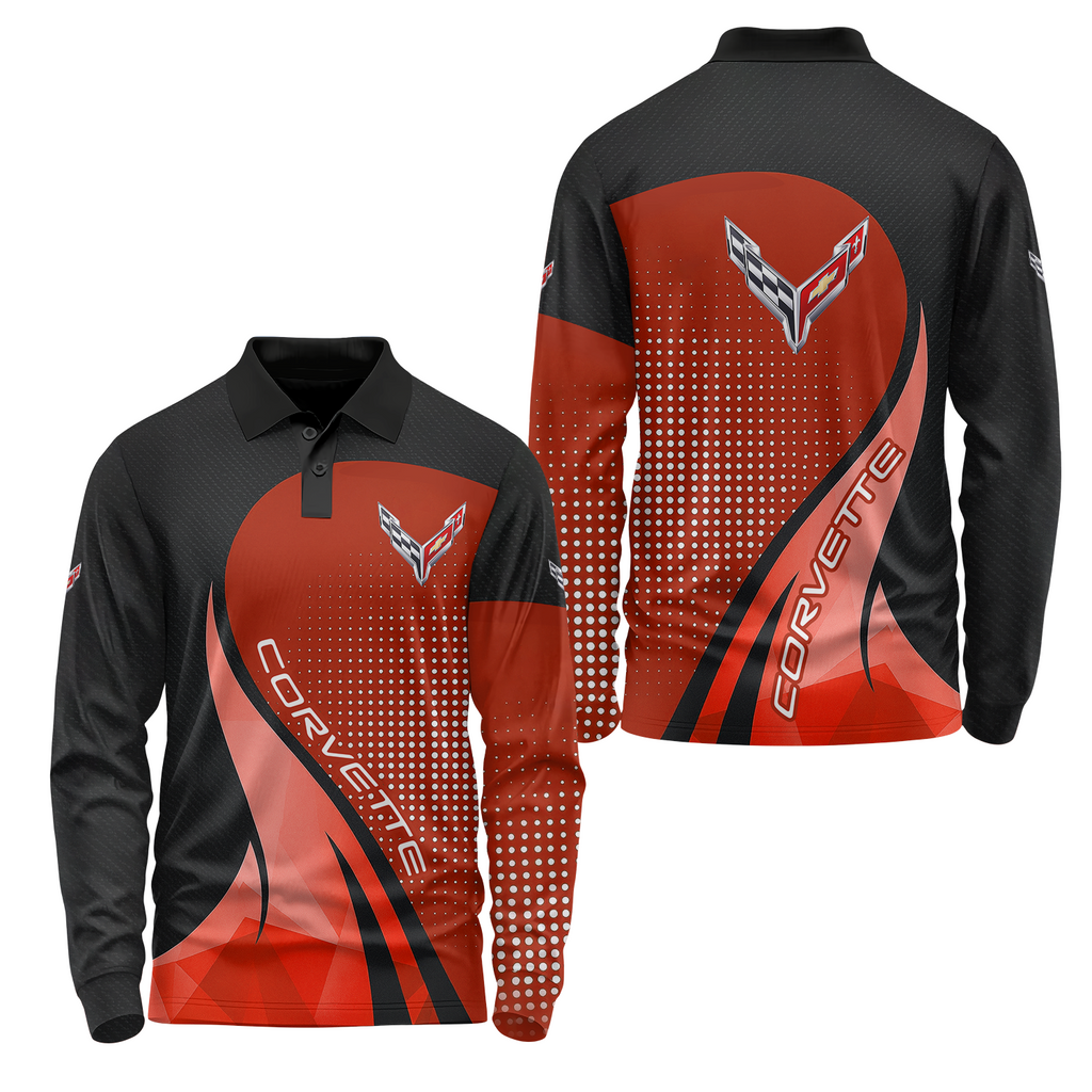 Corvette Long Sleeve Polo USPL375