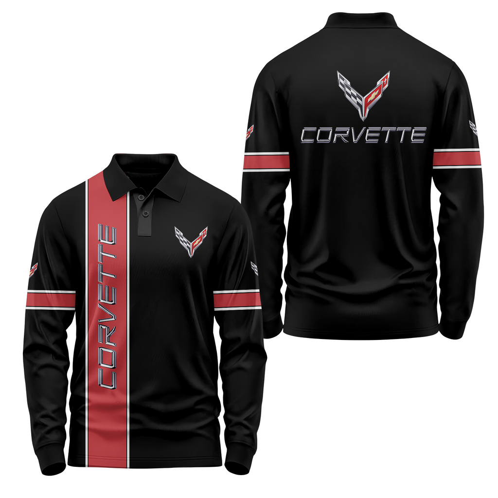 Corvette Long Sleeve Polo USPL373
