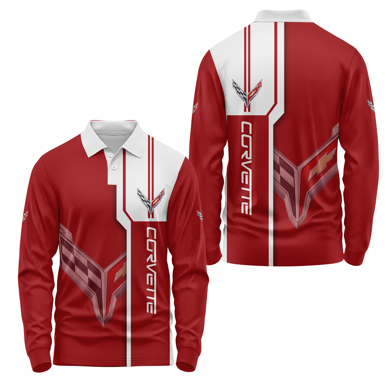 Corvette Long Sleeve Polo USPL377