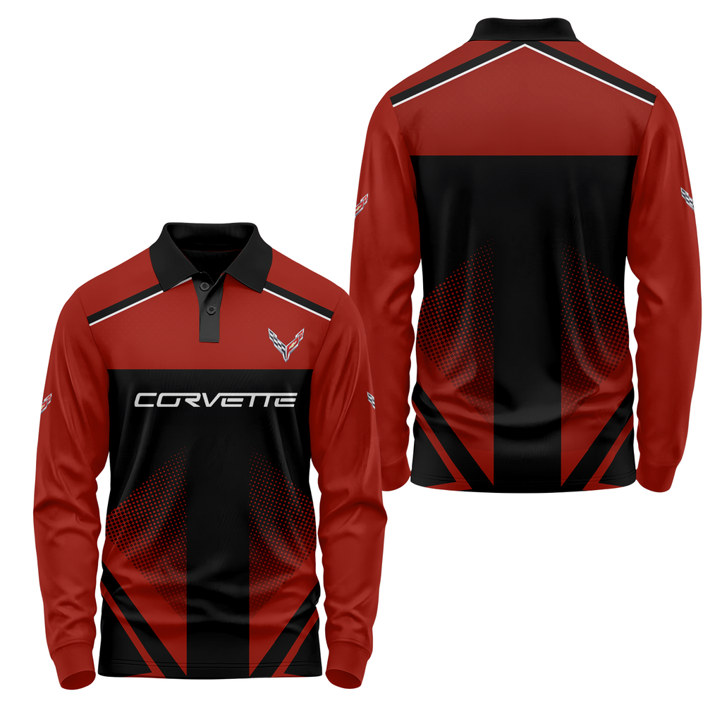 Corvette Long Sleeve Polo USPL369