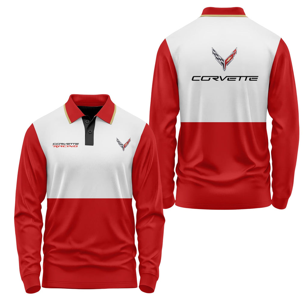 Corvette Long Sleeve Polo USPL408