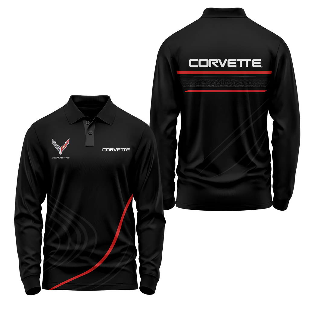 Corvette Long Sleeve Polo USPL396