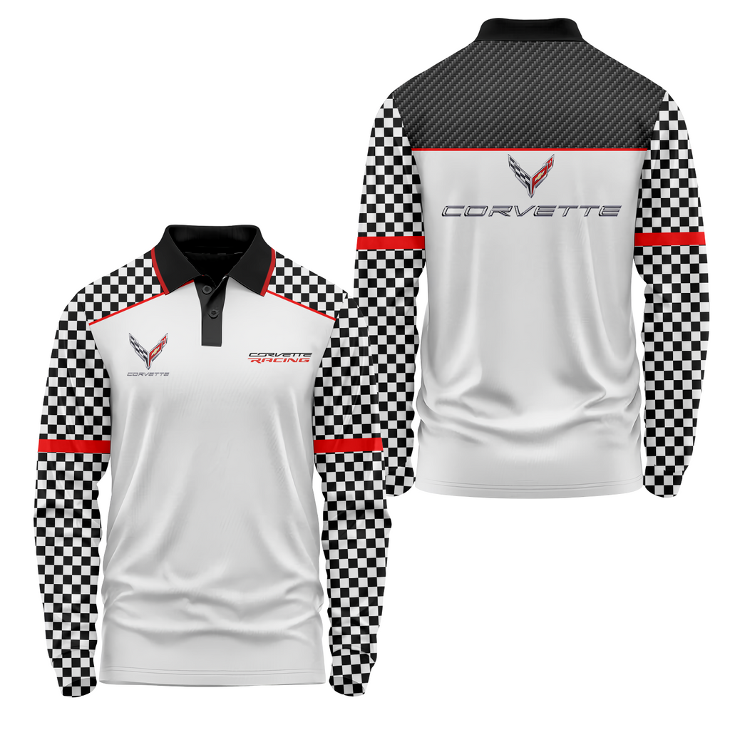 Corvette Long Sleeve Polo USPL398