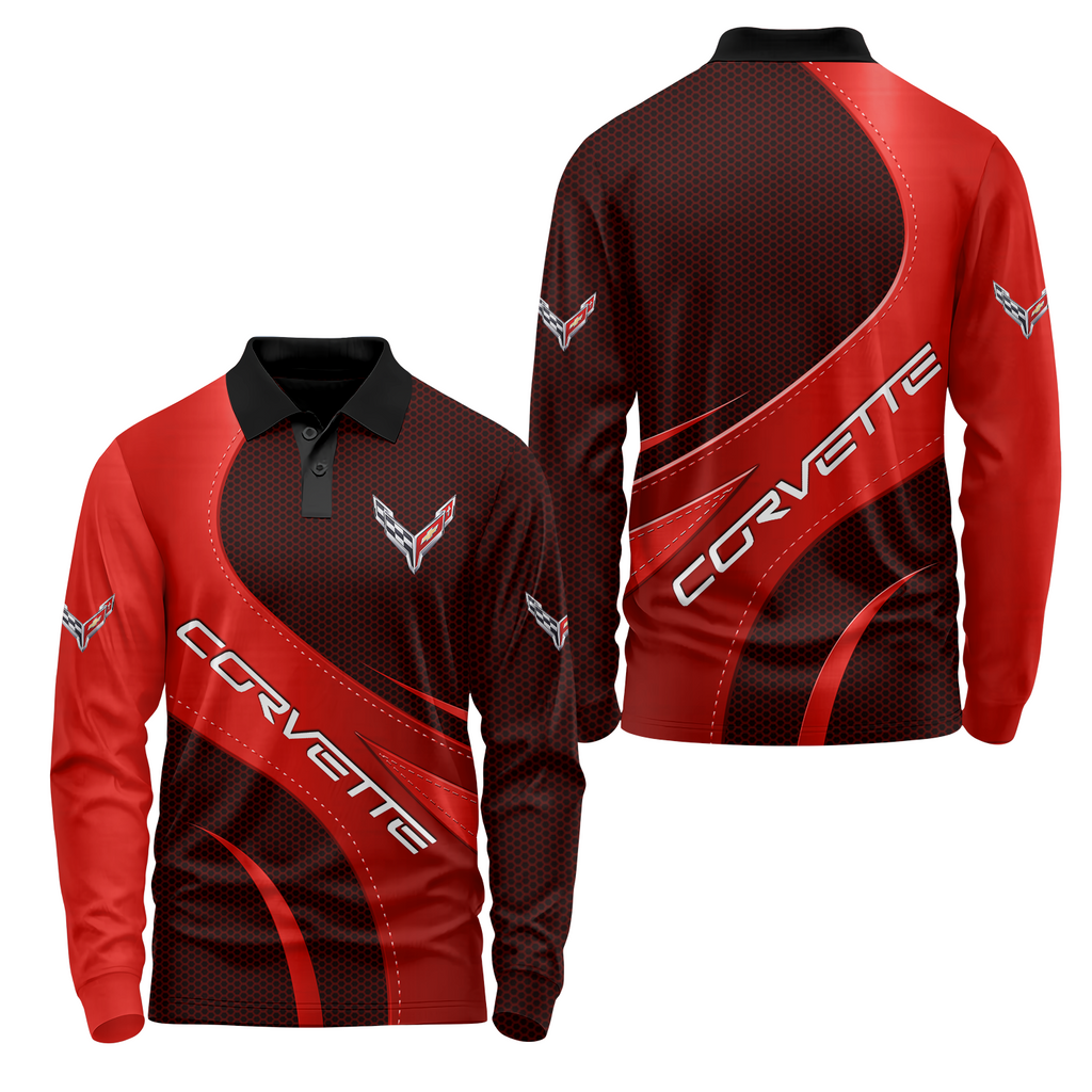 Corvette Long Sleeve Polo USPL390