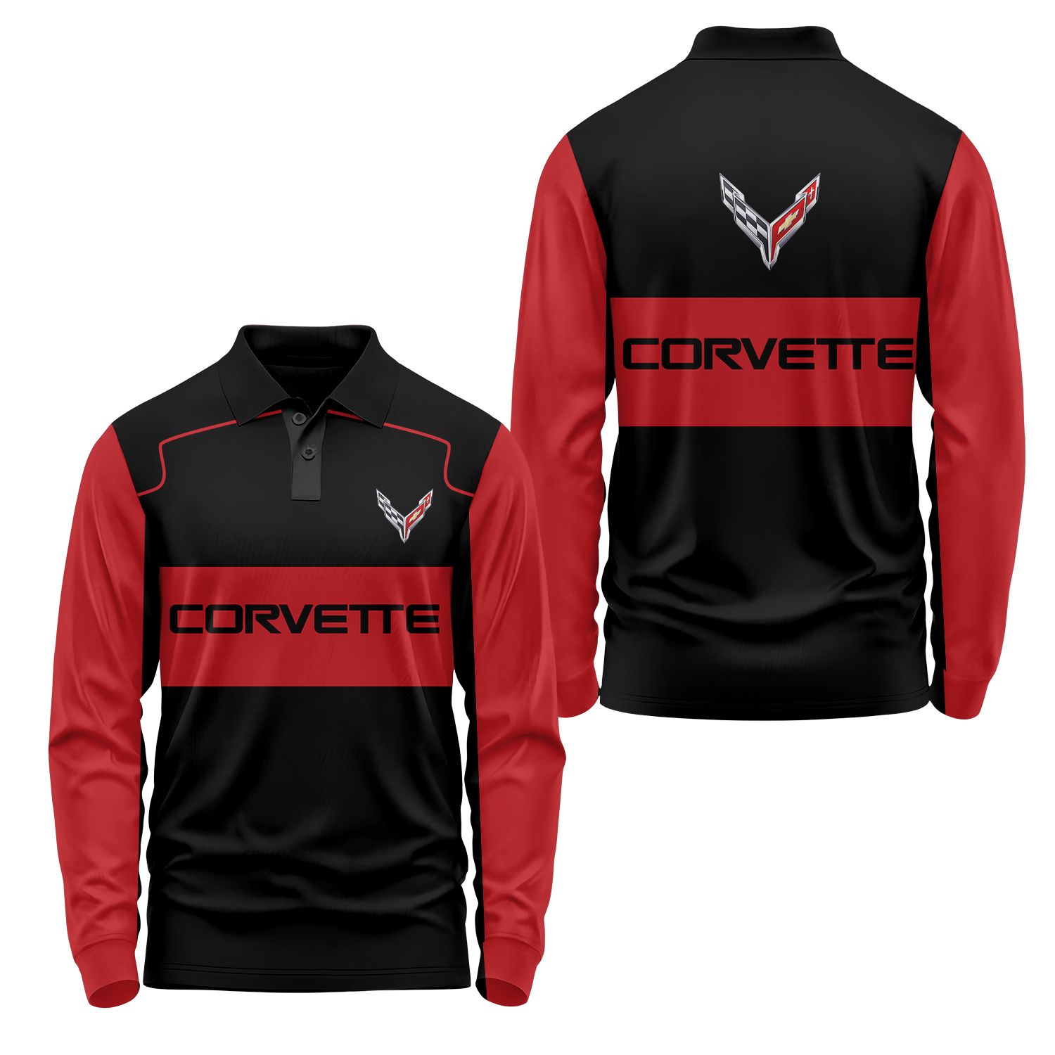 Corvette Long Sleeve Polo USPL389