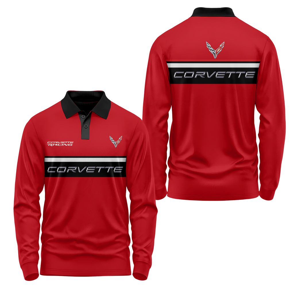 Corvette Long Sleeve Polo USPL387