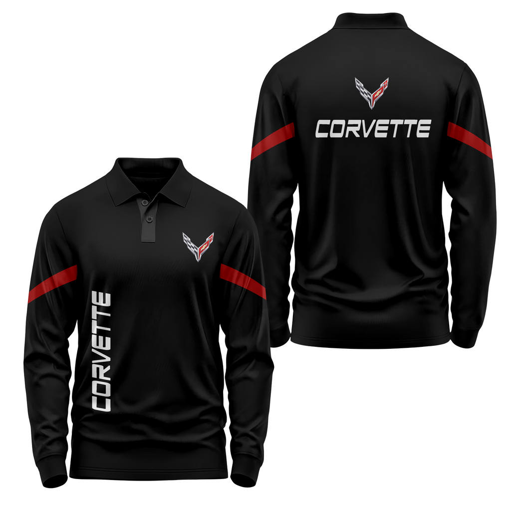 Corvette Long Sleeve Polo USPL388