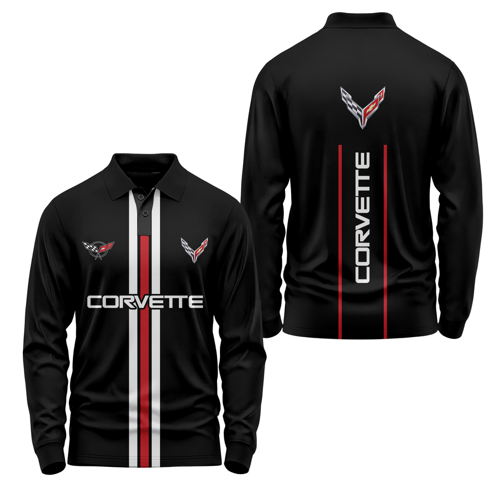 Corvette Long Sleeve Polo USPL385