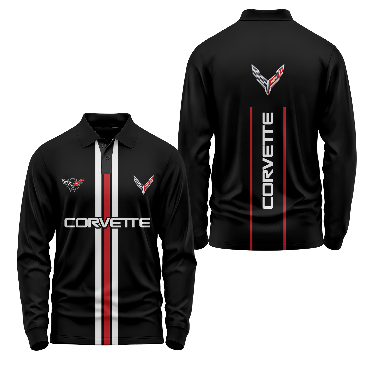 Corvette Long Sleeve Polo USPL385