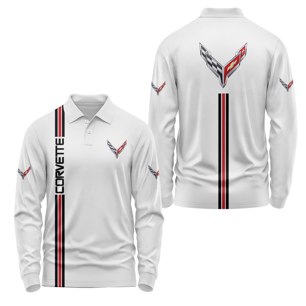 Corvette Long Sleeve Polo USPL386