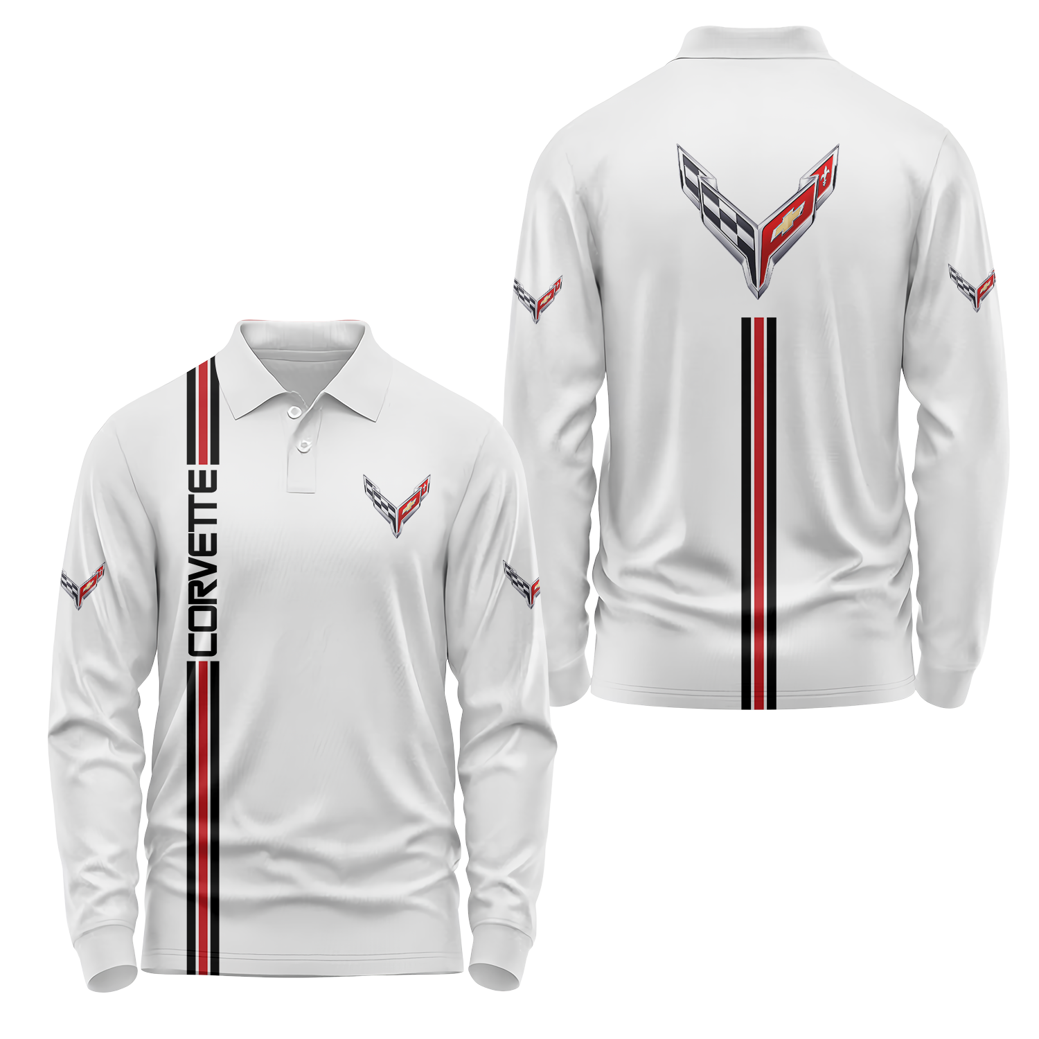 Corvette Long Sleeve Polo USPL386