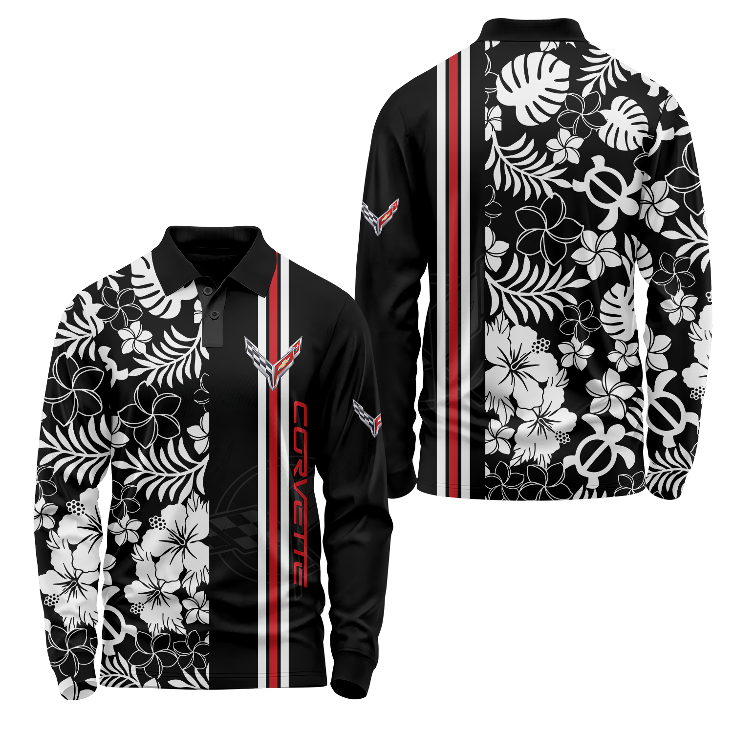 Corvette Long Sleeve Polo USPL384