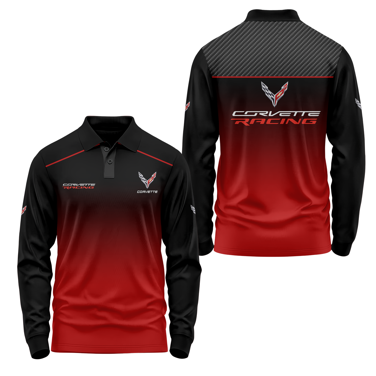 Corvette Long Sleeve Polo USPL381