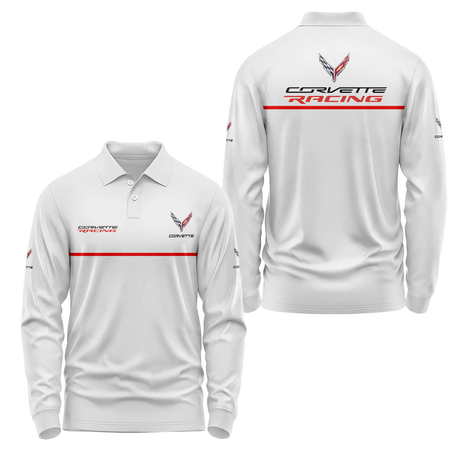 Corvette Long Sleeve Polo USPL382
