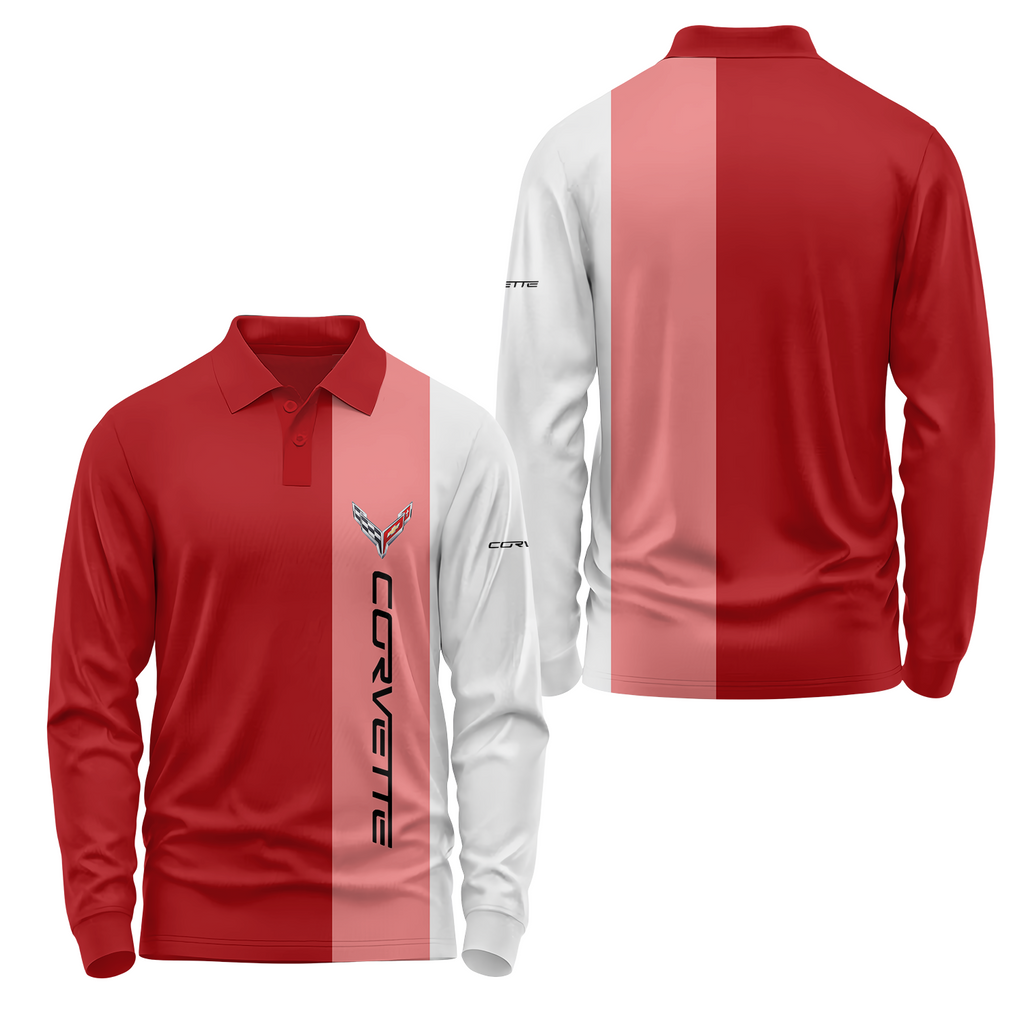 Corvette Long Sleeve Polo USPL403