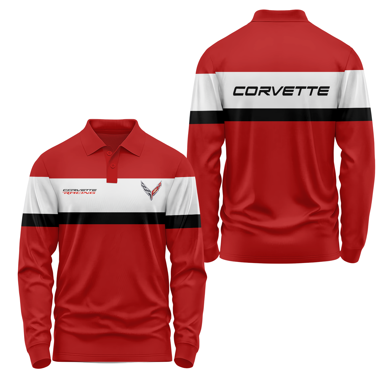 Corvette Long Sleeve Polo USPL401